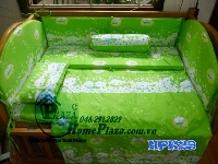 Chăn ga gối quây cũi Hàn Quốc HPK22